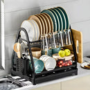 Escorredor e Organizador De Louças Inox Preto
