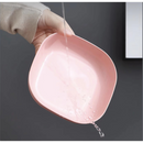 Conjunto 10 Pratos + Escorredor de Plástico Reutilizáveis (Cores Sortidas)