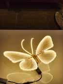 BORBOLETA 40CM COM LED WARM E MOVIMENTO COM SUPORTE BIVOLT