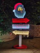 PLACA LUZ INFINITA PLACA PAPAI NOEL 87,6CM